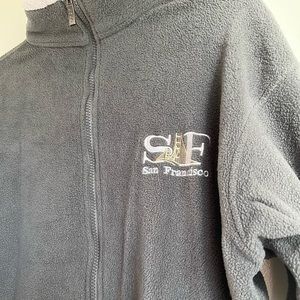 Size Mens Medium Fleece San Francisco Zip Up Jacket